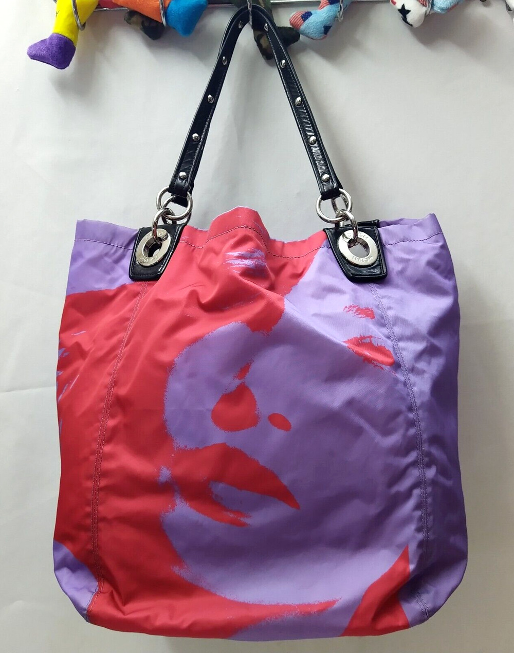 Coach Madison Limited Edition Girl Purple Nylon Large Shoulder Bag